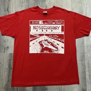 VTG Info Superhighway 90s BellAtlantic Roadkill Tech Telecommunications T Shirt